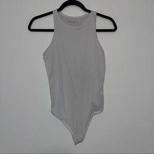 Soft A&at Soft Collection White Tank Bodysuit